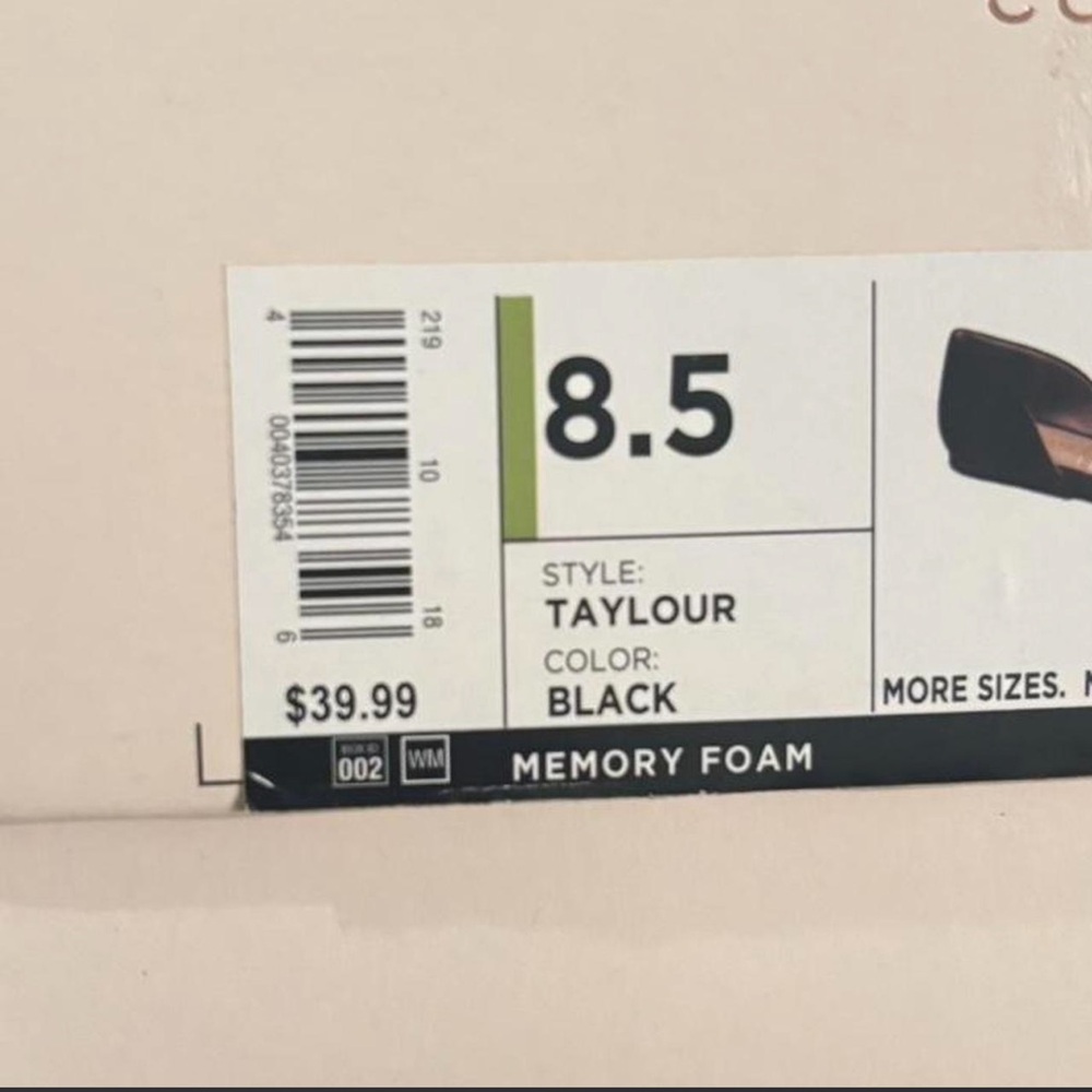 Taylor Black Pointed D'Orsay Flats - Picture 3 of 4